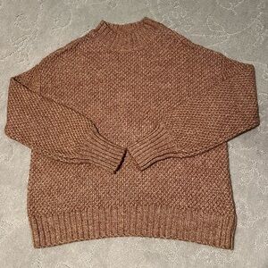 RVCA Brown Cowl Neck Sweater